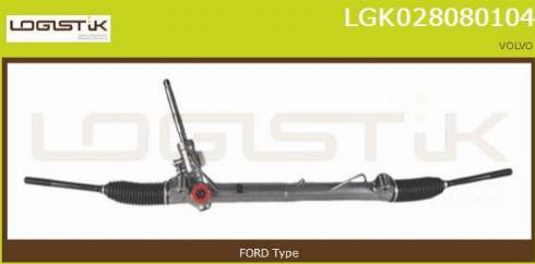 LGK LGK028080104 - Рулевой механизм, рейка autospares.lv