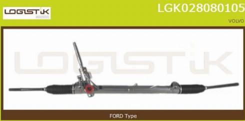 LGK LGK028080105 - Рулевой механизм, рейка autospares.lv