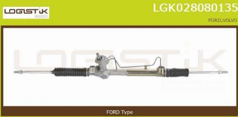 LGK LGK028080135 - Рулевой механизм, рейка autospares.lv