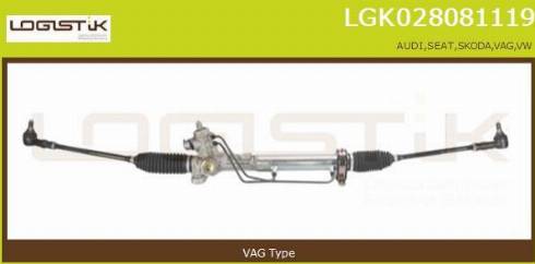 LGK LGK028081119 - Рулевой механизм, рейка autospares.lv