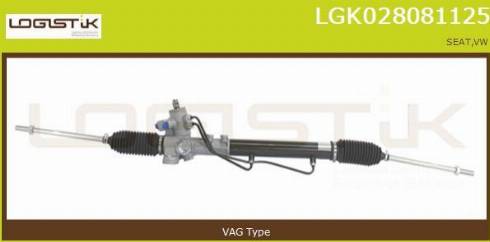 LGK LGK028081125 - Рулевой механизм, рейка autospares.lv