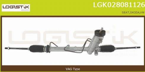 LGK LGK028081126 - Рулевой механизм, рейка autospares.lv