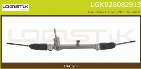 LGK LGK028082913 - Рулевой механизм, рейка autospares.lv