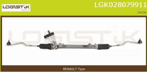 LGK LGK028079911 - Рулевой механизм, рейка autospares.lv