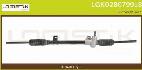 LGK LGK028079918 - Рулевой механизм, рейка autospares.lv