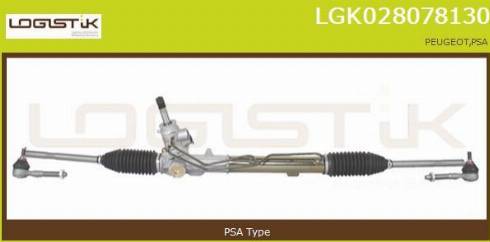 LGK LGK028078130 - Рулевой механизм, рейка autospares.lv