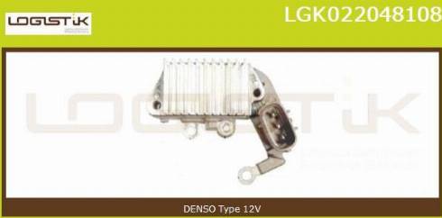 LGK LGK022048108 - Регулятор напряжения, генератор autospares.lv