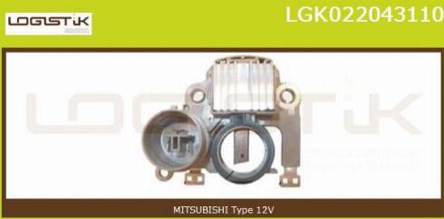 LGK LGK022043110 - Регулятор напряжения, генератор autospares.lv