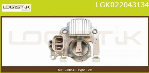 LGK LGK022043134 - Регулятор напряжения, генератор autospares.lv