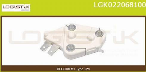 LGK LGK022068100 - Регулятор напряжения, генератор autospares.lv