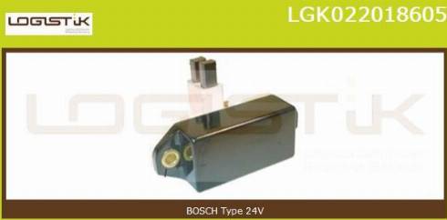 LGK LGK022018605 - Регулятор напряжения, генератор autospares.lv