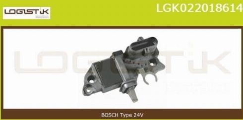 LGK LGK022018614 - Регулятор напряжения, генератор autospares.lv