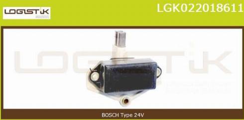 LGK LGK022018611 - Регулятор напряжения, генератор autospares.lv