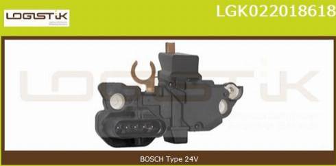 LGK LGK022018618 - Регулятор напряжения, генератор autospares.lv