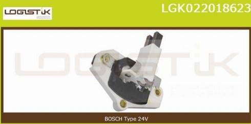 LGK LGK022018623 - Регулятор напряжения, генератор autospares.lv