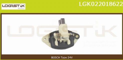 LGK LGK022018622 - Регулятор напряжения, генератор autospares.lv