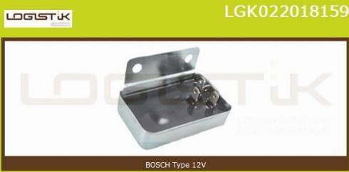 LGK LGK022018159 - Регулятор напряжения, генератор autospares.lv