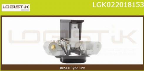 LGK LGK022018153 - Регулятор напряжения, генератор autospares.lv
