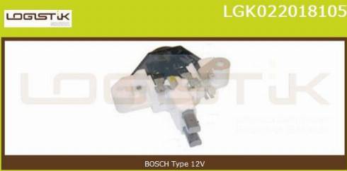 LGK LGK022018105 - Регулятор напряжения, генератор autospares.lv
