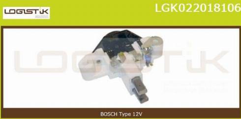 LGK LGK022018106 - Регулятор напряжения, генератор autospares.lv