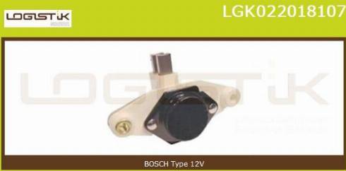 LGK LGK022018107 - Регулятор напряжения, генератор autospares.lv