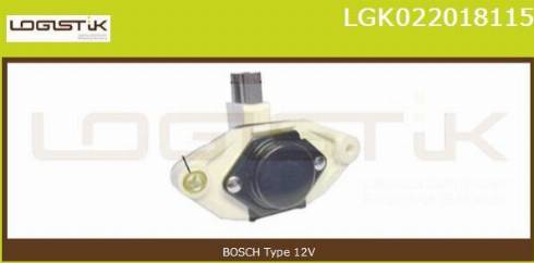 LGK LGK022018115 - Регулятор напряжения, генератор autospares.lv