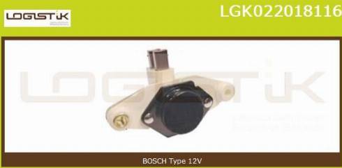 LGK LGK022018116 - Регулятор напряжения, генератор autospares.lv