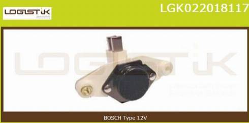 LGK LGK022018117 - Регулятор напряжения, генератор autospares.lv