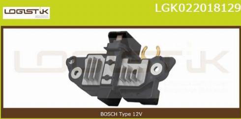 LGK LGK022018129 - Регулятор напряжения, генератор autospares.lv