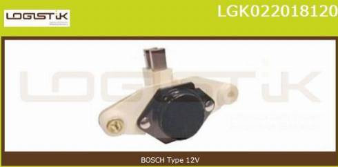 LGK LGK022018120 - Регулятор напряжения, генератор autospares.lv