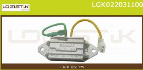 LGK LGK022031100 - Регулятор напряжения, генератор autospares.lv