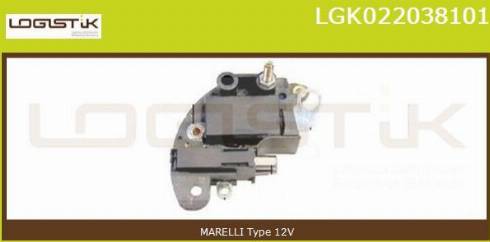 LGK LGK022038101 - Регулятор напряжения, генератор autospares.lv