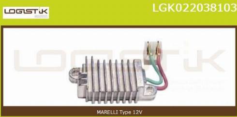 LGK LGK022038103 - Регулятор напряжения, генератор autospares.lv