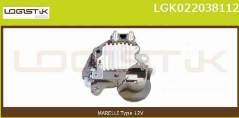 LGK LGK022038112 - Регулятор напряжения, генератор autospares.lv