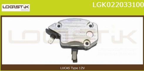 LGK LGK022033100 - Регулятор напряжения, генератор autospares.lv