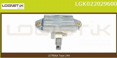 LGK LGK022029600 - Регулятор напряжения, генератор autospares.lv