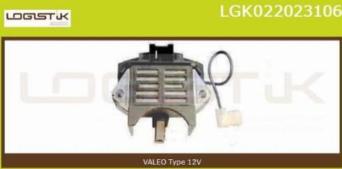 LGK LGK022023106 - Регулятор напряжения, генератор autospares.lv