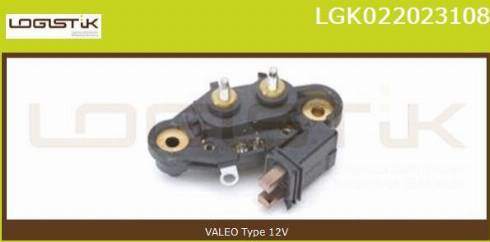 LGK LGK022023108 - Регулятор напряжения, генератор autospares.lv