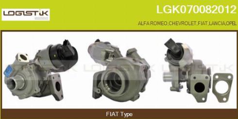 LGK LGK070082012 - Турбина, компрессор autospares.lv