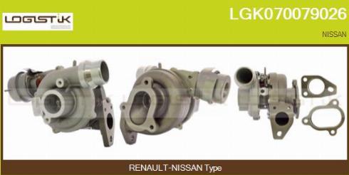 LGK LGK070079026 - Турбина, компрессор autospares.lv