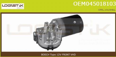 LGK OEM045018103 - Двигатель стеклоочистителя autospares.lv