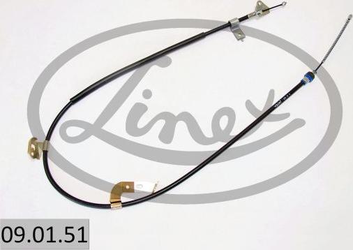 Linex 09.01.51 - Тросик, cтояночный тормоз autospares.lv