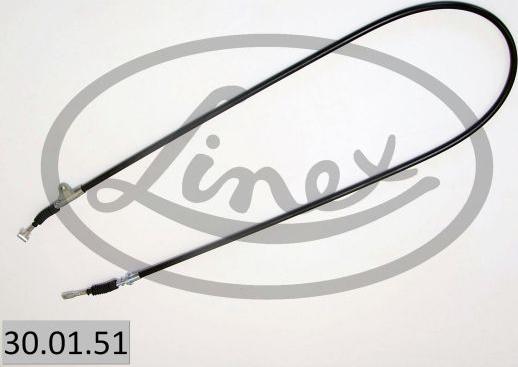 Linex 30.01.51 - Тросик, cтояночный тормоз autospares.lv