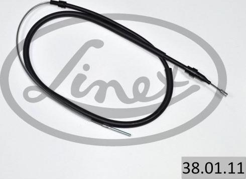 Linex 38.01.11 - Тросик, cтояночный тормоз autospares.lv