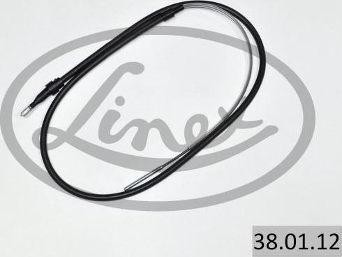 Linex 38.01.12 - Тросик, cтояночный тормоз autospares.lv