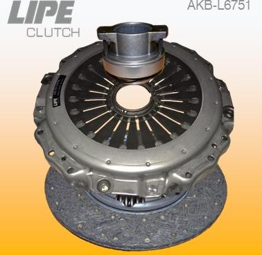 Lipe Clutch AKB-L6751 - Комплект сцепления autospares.lv