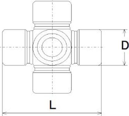 Löbro U125 - Шарнир, продольный вал autospares.lv