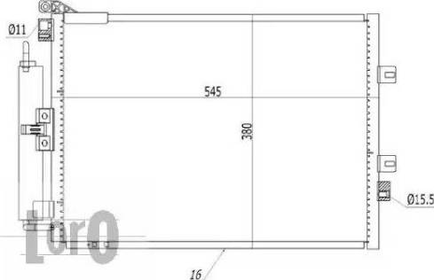 Loro 042-016-0044 - Конденсатор кондиционера autospares.lv