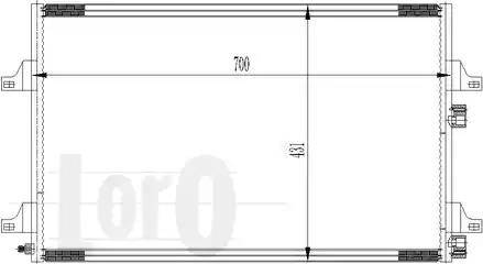 Loro 042-016-0041 - Конденсатор кондиционера autospares.lv