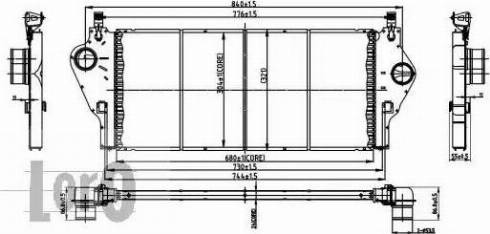 Loro 042-018-0001 - Интеркулер, теплообменник турбины autospares.lv